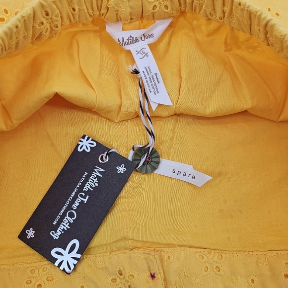 Matilda Jane Yellow Eyelet Shorts - Picture 5 of 6